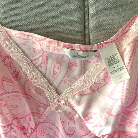 Adonna satin chemise night-ware Sz L NWOT - Picture 5 of 6
